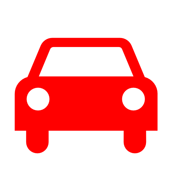 600x600 Red Car Silhouette Clip Art