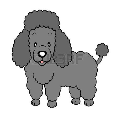 450x450 Black Poodle Clipart