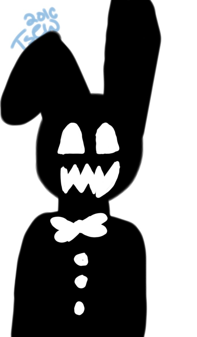 684x1167 Silhouette Toy Bonnie Art By Toxicstripes