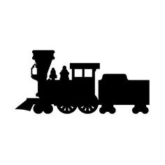 236x236 Childrens Toy Train Silhouette Vinyl Wall Art Sticker Boys Kids