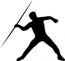 210x200 Javelin Throw Silhouette Track And Field Javelin