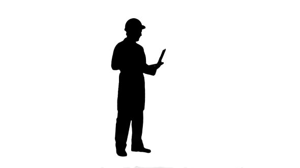 590x332 Silhouette Construction Engineer Videoconferencing With Laptop