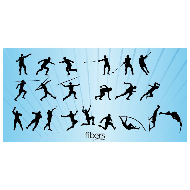 660x660 Track And Field Silhouettes Vector