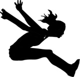 160x154 Track Clipart Silhouettes