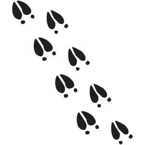 300x300 Free Deer Foot Print Clipart