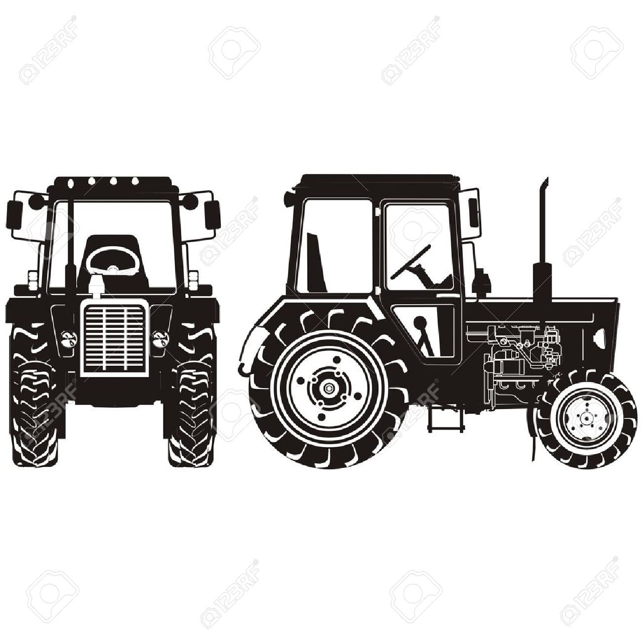 1300x1300 Tractor Clipart Farm Truck