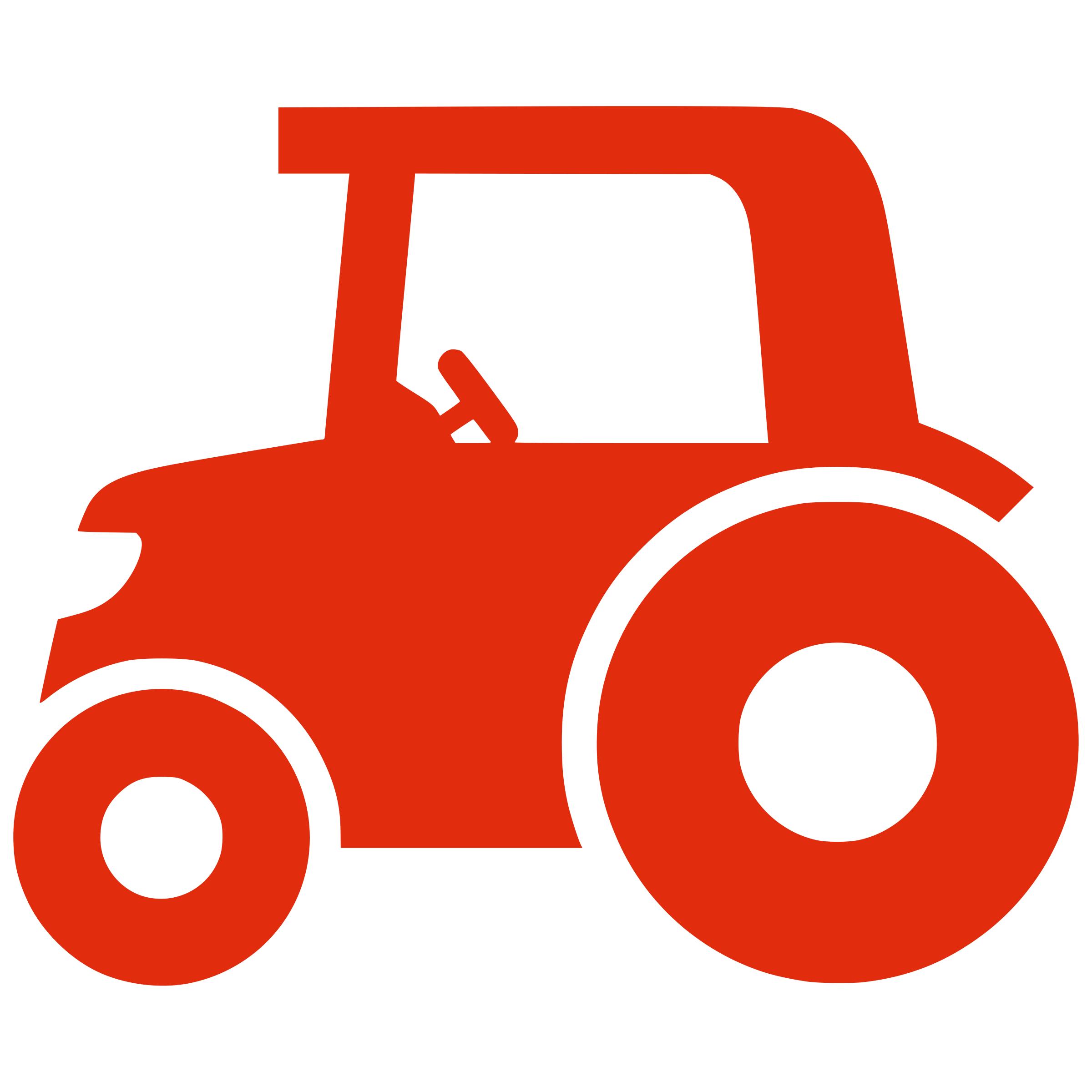2400x2400 Silhouette Tractor Icons Png