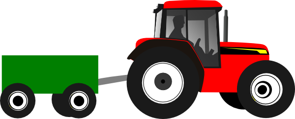 600x243 Tractor Clip Art