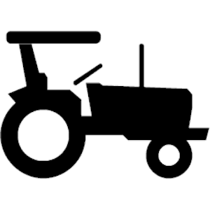 300x300 Tractor Outline Clip Art