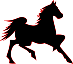 298x264 Fire Horse Clip Art