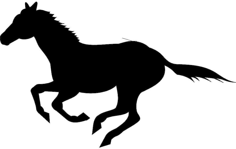 1002x633 Running Horse Silhouette Dxf File Free Download
