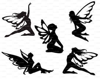 340x270 Free Fairy Silhouette Clipart