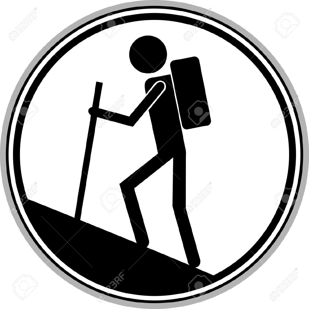 1300x1300 Path Clipart Hiking Trail