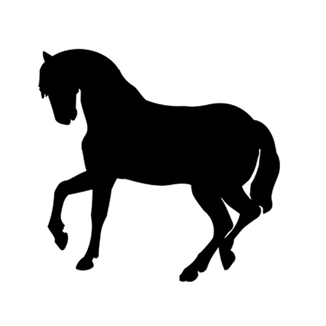 640x640 Quarter Horse Pony Silhouette Vinyl Decal Sticker Car Truck Van