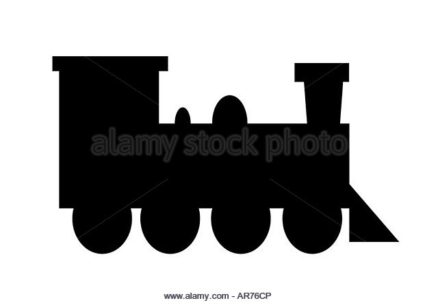 640x442 Train Engine Silhouette