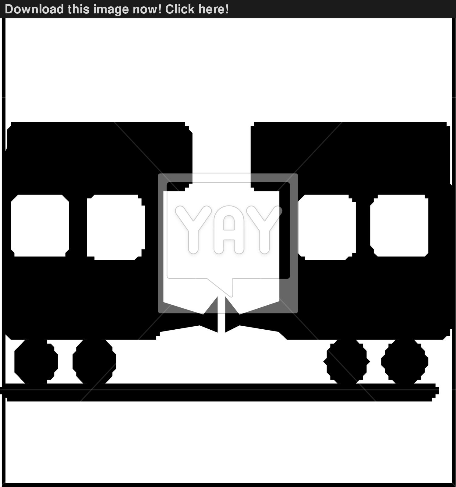 1497x1600 Train Silhouette Vector