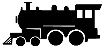 360x167 Steam Train Silhouette