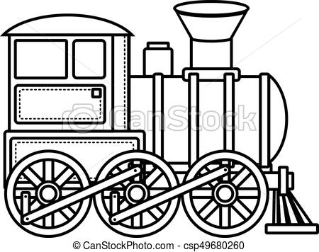 450x356 Vintage Train. Children's Toy. Christmas Decorations . Clip Art