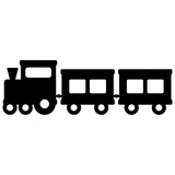 160x160 Silhouette Of A Toy Train Stock Image And Royalty Free Vector