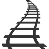 Train Track Silhouette at GetDrawings | Free download