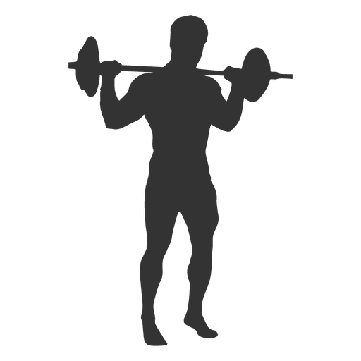 512x512 Bodybuilder Training Silhouette
