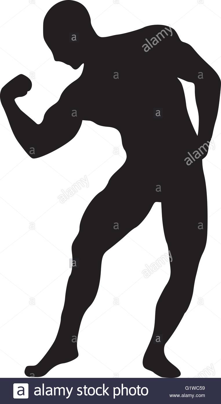 763x1390 Muscle Training Silhouette Stock Vector Art Amp Illustration, Vector