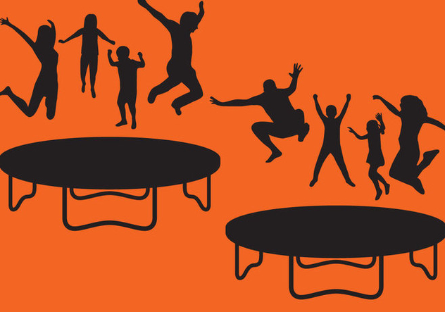 632x443 Trampoline Silhouettes Free Vector Download 366971 Cannypic
