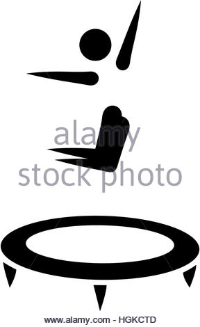 288x470 Trampoline Jumping Icon Stock Vector Art Amp Illustration, Vector