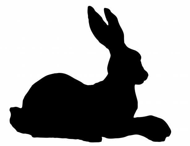 615x473 Rabbit Silhouettes