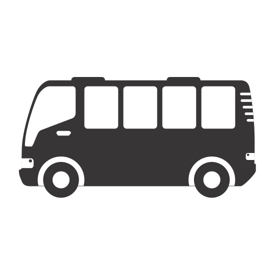 550x550 Silhouette Bus Travel Transport Icon