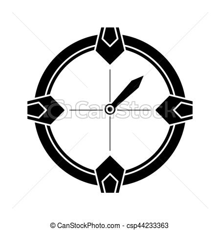 450x470 Silhouette Compass Location Gps Tool Travel Vector Clip Art