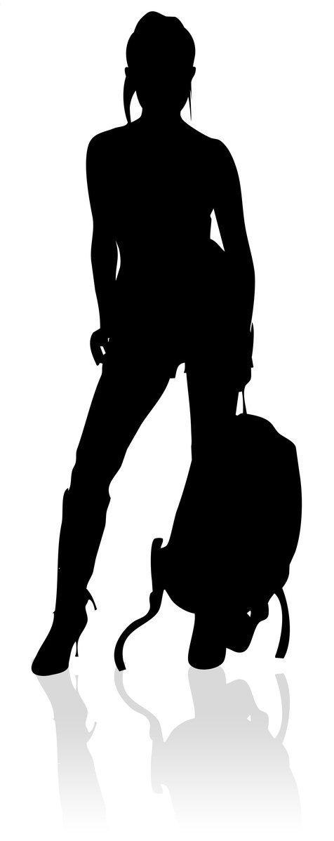 476x1198 Free Travel Silhouette Stock Photo