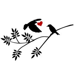 Tree And Birds Silhouette at GetDrawings | Free download