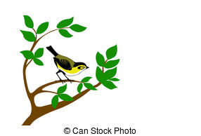 286x194 Silhouette Bird On Tree Clipart