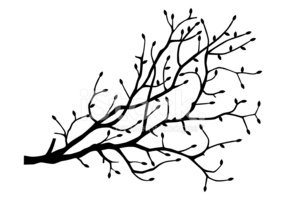 286x200 Tree Branch Silhouette Stock Vectors