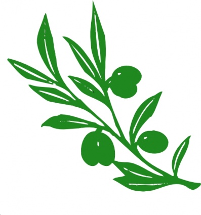 397x425 Olive Tree Branch Clip Art Vector, Free Vector Graphics