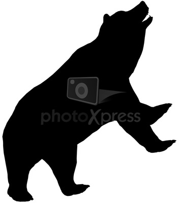 354x400 Bear Climbing Silhouette