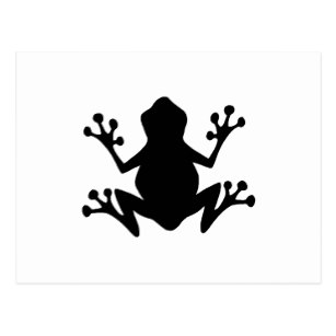 307x307 Tree Frog Silhouette Cards