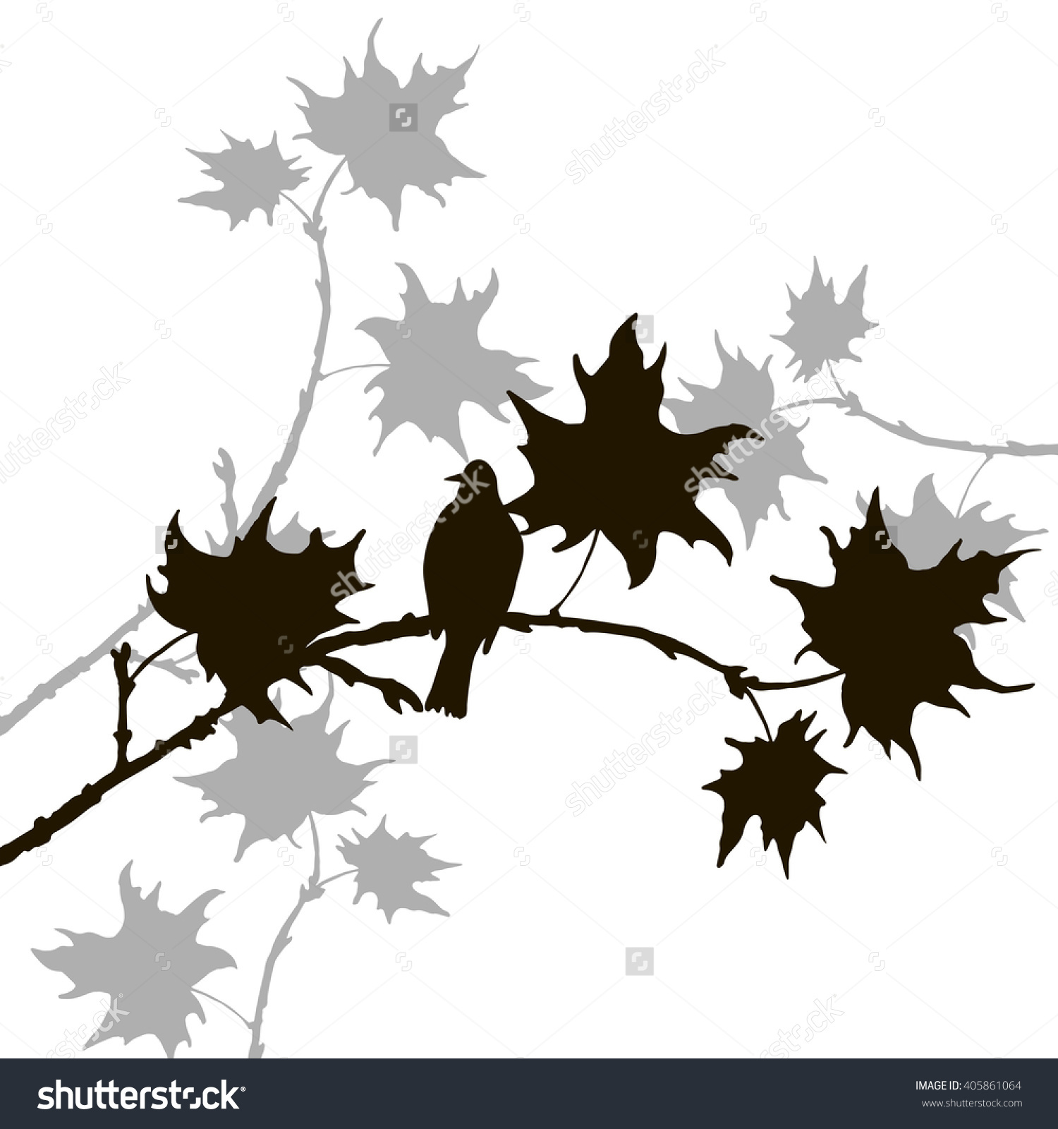 1500x1600 Drawn Branch Silhouette Clipart