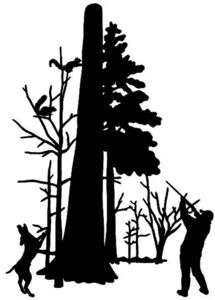 215x300 Squirrel Hunting Decal