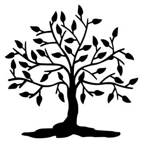 298x300 Tree Silhouette Vinyl Decal Sticker Ebay