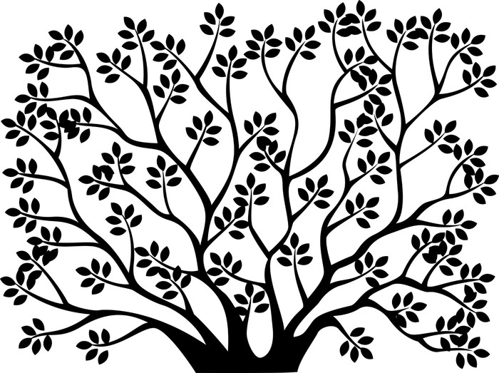 700x523 Tree Silhouette Wall Decal We Live To Change
