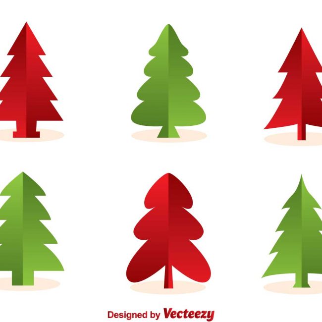 650x650 Free Vector Christmas Tree Silhouette Vectors
