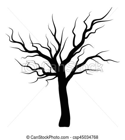 421x470 Bare Tree Silhouette Vector Symbol Icon Design. Beautiful Clip