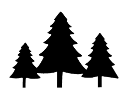 255x197 Pine Tree Silhouette