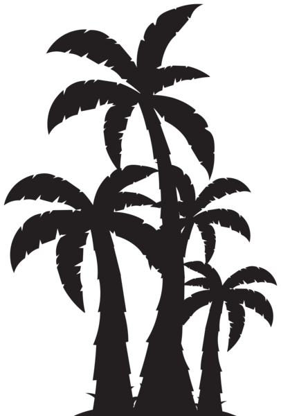 406x600 Palm Trees Silhouette Clip Art Image Gute Ideen Nr 2