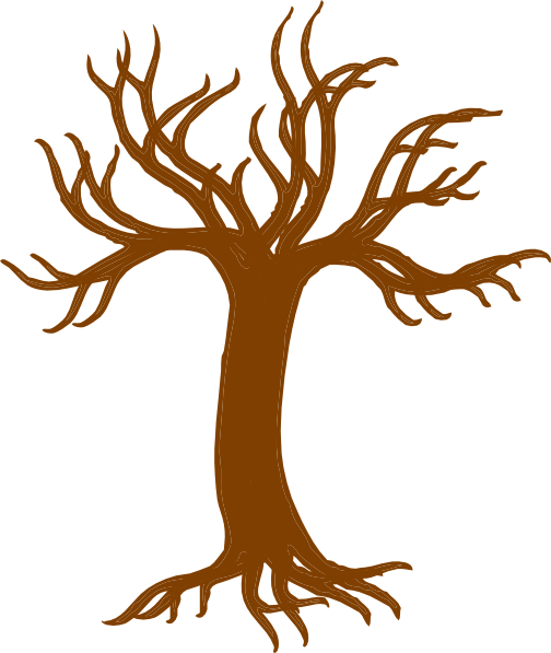504x597 Bare Tree With Roots Clip Art
