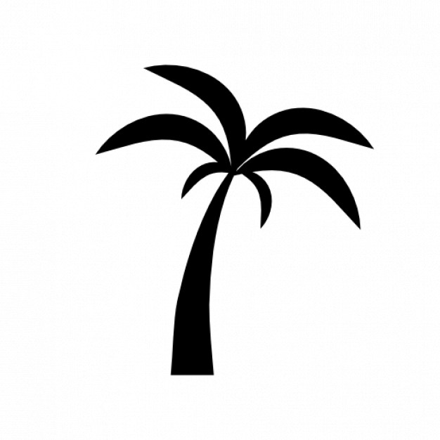 626x626 Palm Tree Silhouette 2 Icons Free Download