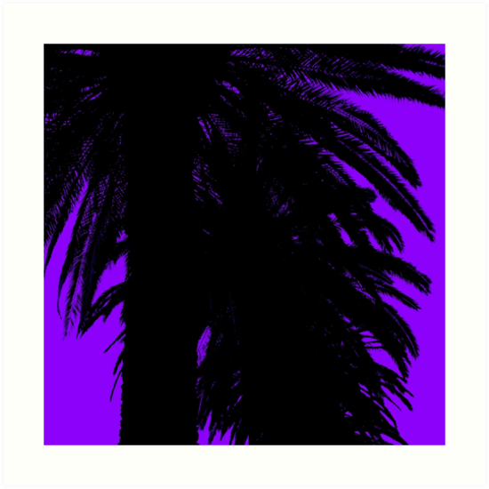 550x550 Palm Trees Silhouette