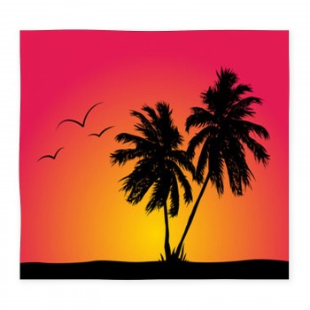 350x350 Tropical Sunset Rugs Amp Floor Mats